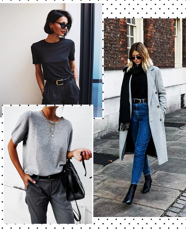 Imagem inspiração com looks back to basic.