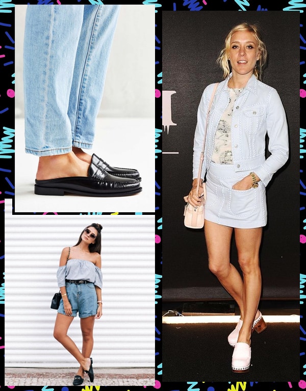 Look inspiração com o sapato mule.