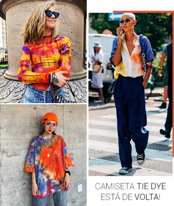 Look inspiração com a camiseta tir-dye!