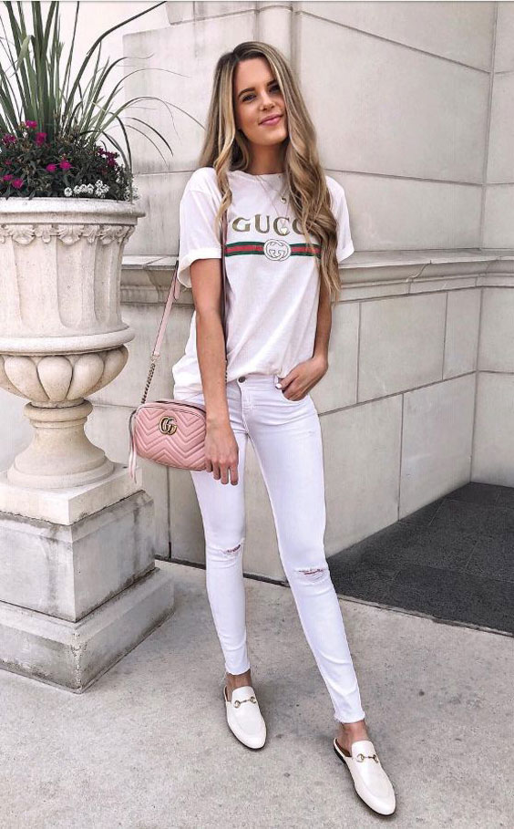 Look inspiração com o macassim branco.