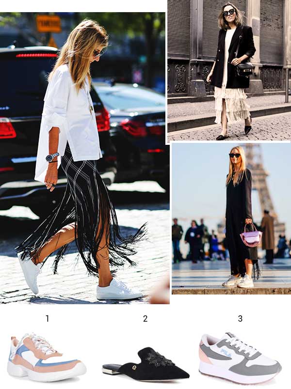 Imagem inspiração de looks com o vestido de franja.