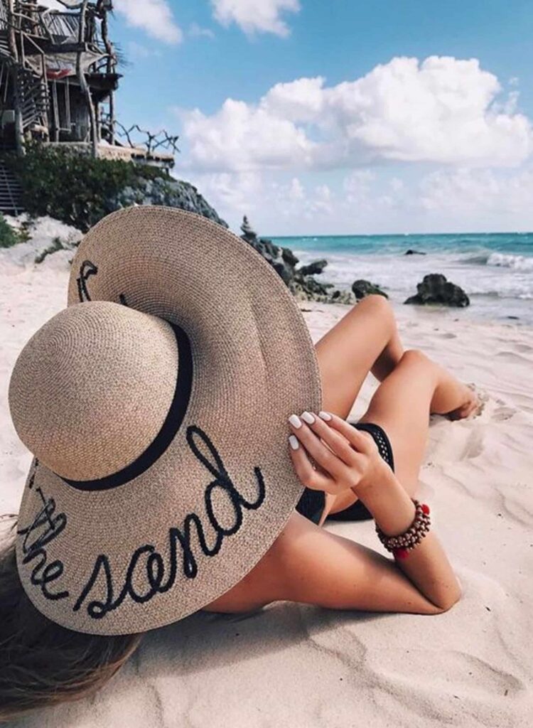 Look inspiração com os acessórios moda praia.