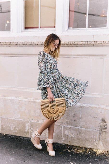 Looks inspiração com a anabela branca.