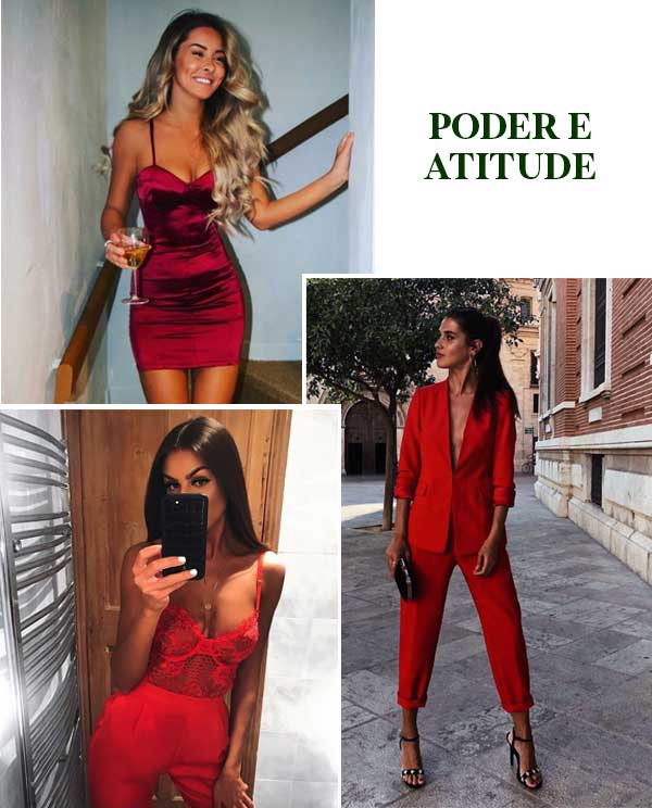 Imagem inspiração com looks natalinos.