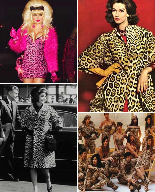 Imagens de looks inspirações com vestido animal print.