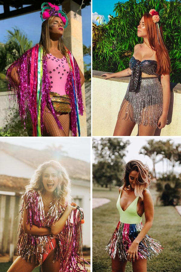 Montagem com inspirações para o carnaval 2020.