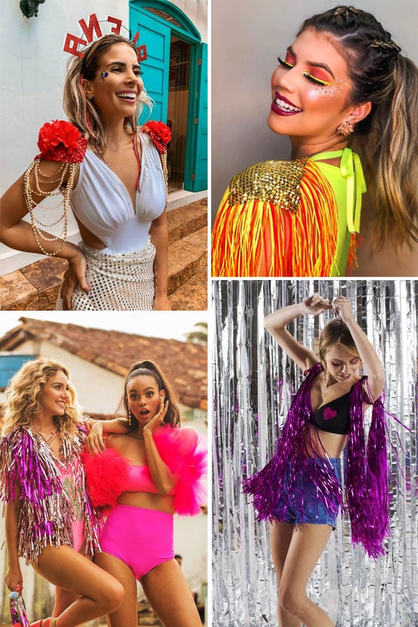 Montagem com inspirações para o carnaval 2020.
