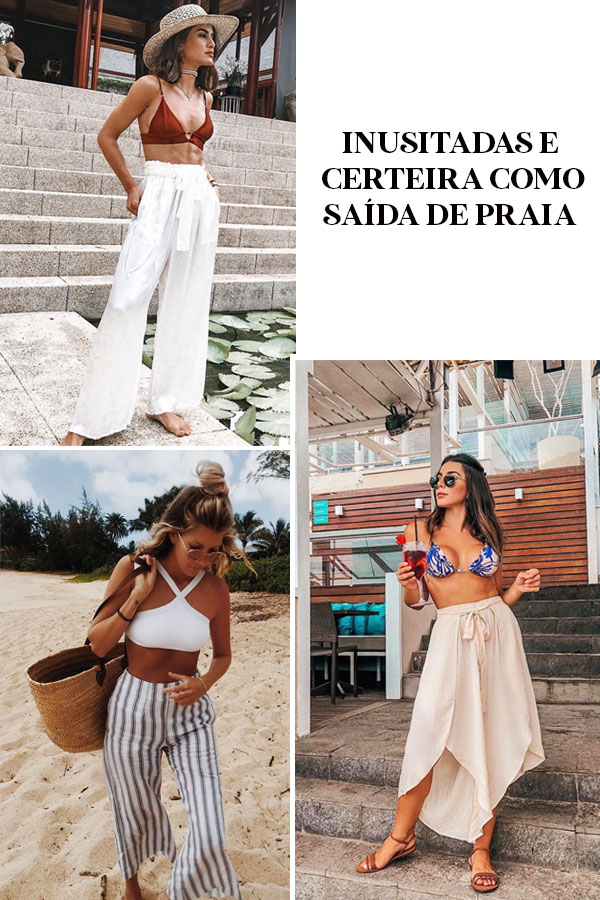 Imagem inspiração com looks com saída de praia.