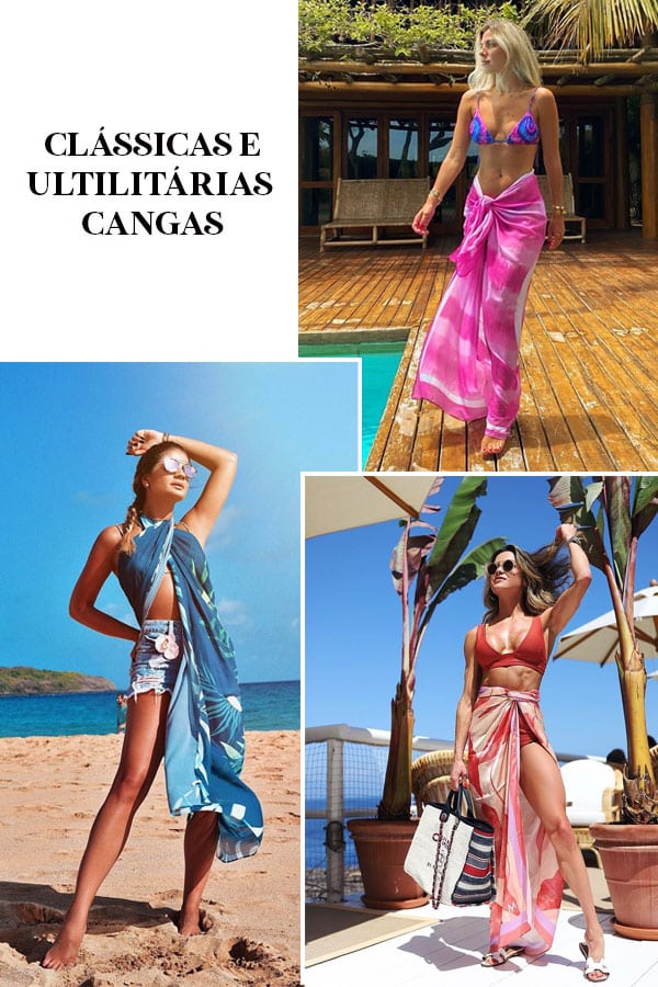 Imagem inspiração com looks com saída de praia.