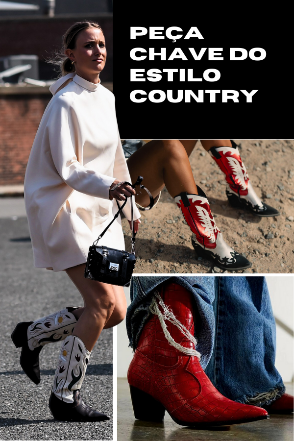 O calçado é uma das peças-chave do estilo country!