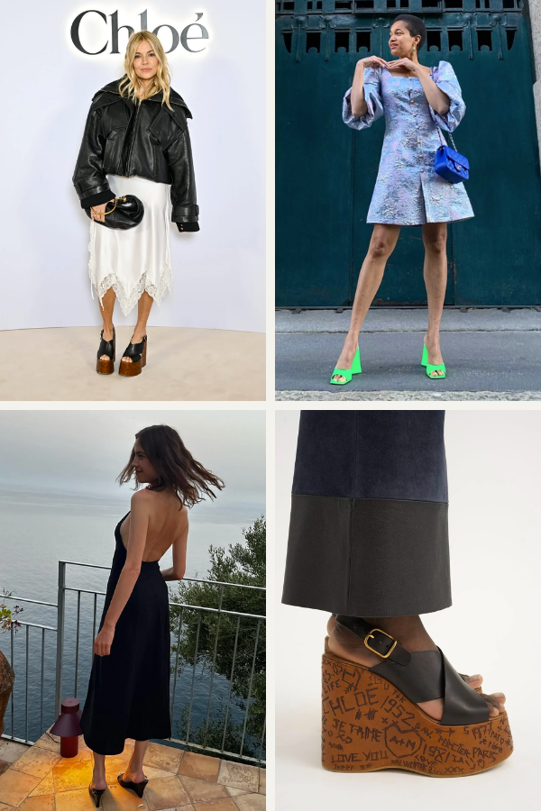 Peep toe anabela