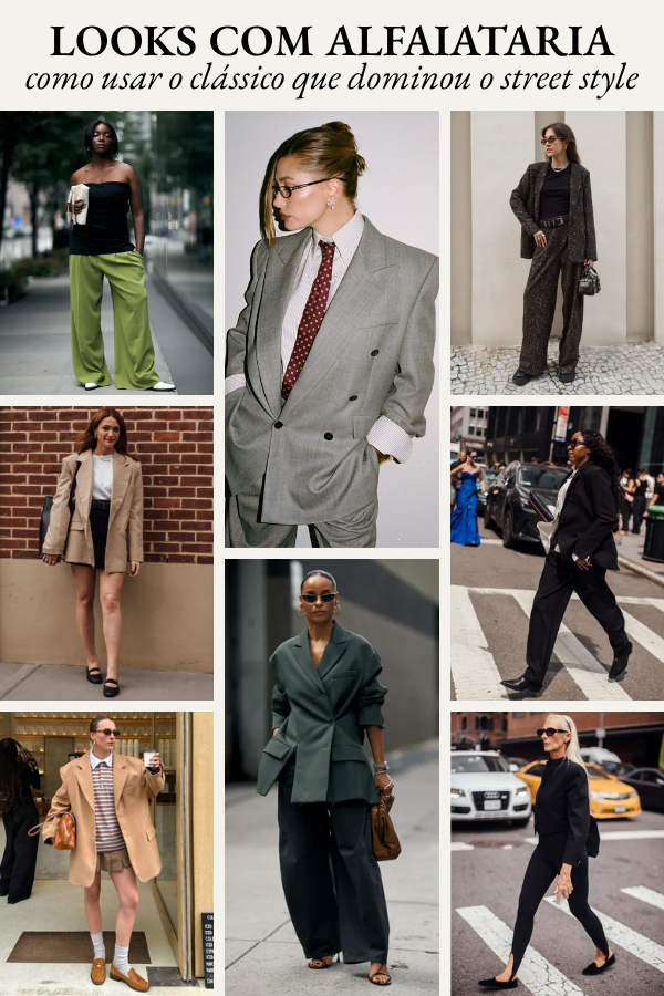 Looks com alfaiataria