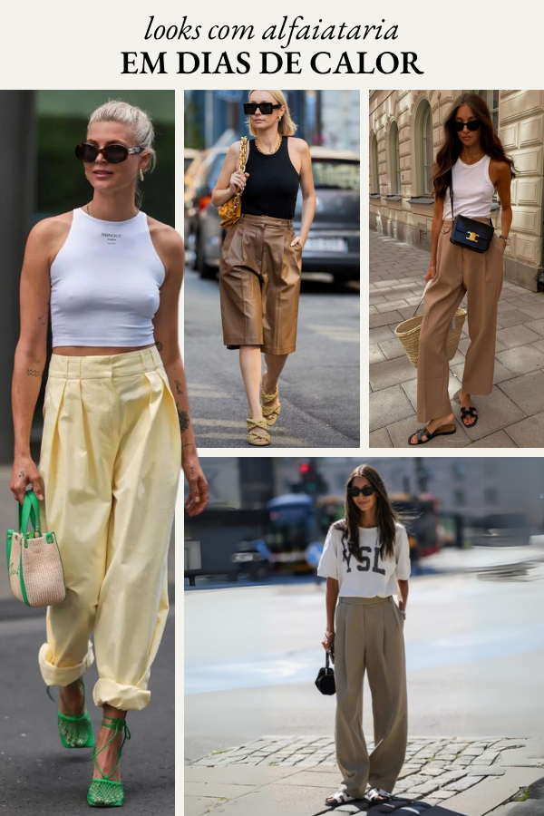 Looks com alfaiataria