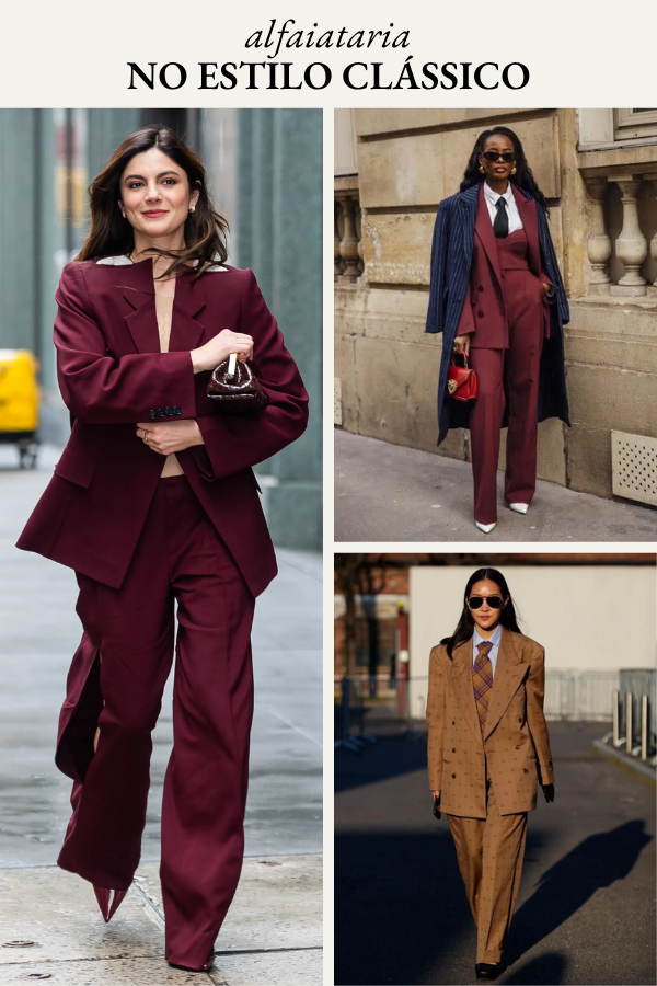 Looks com alfaiataria
