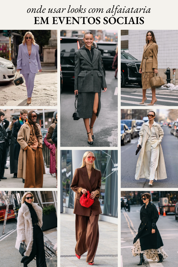 Looks com alfaiataria