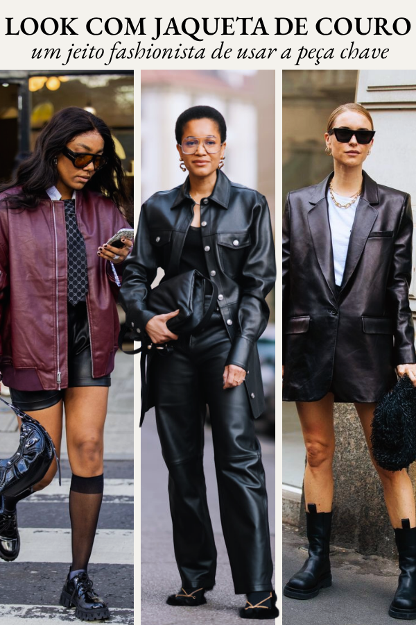 Looks com jaqueta de couro