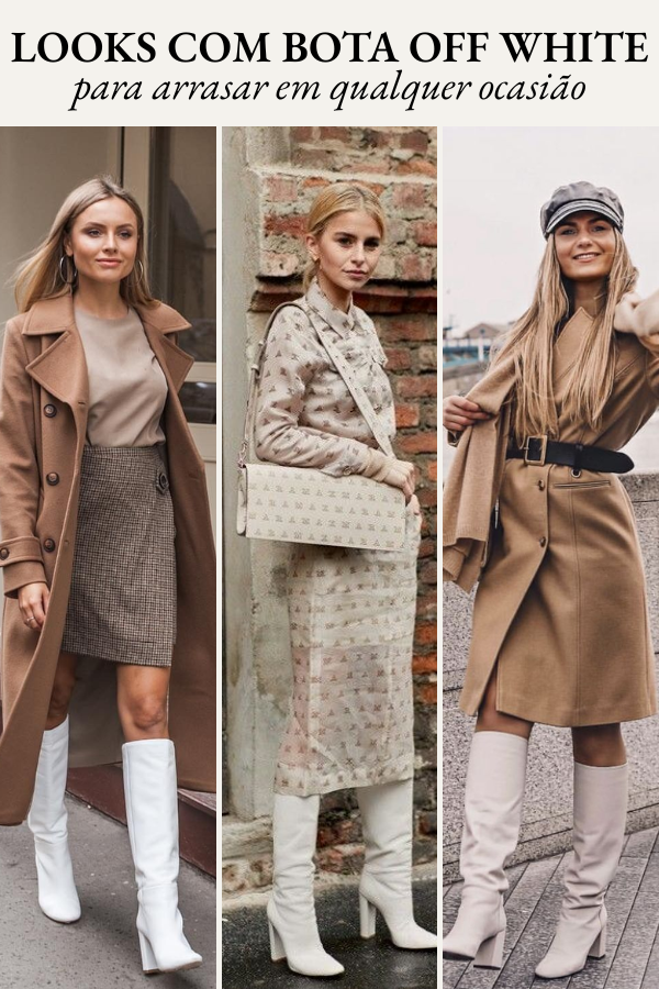 Looks com bota off white